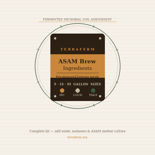 ASAM Brew Ingredients - 55 gallons