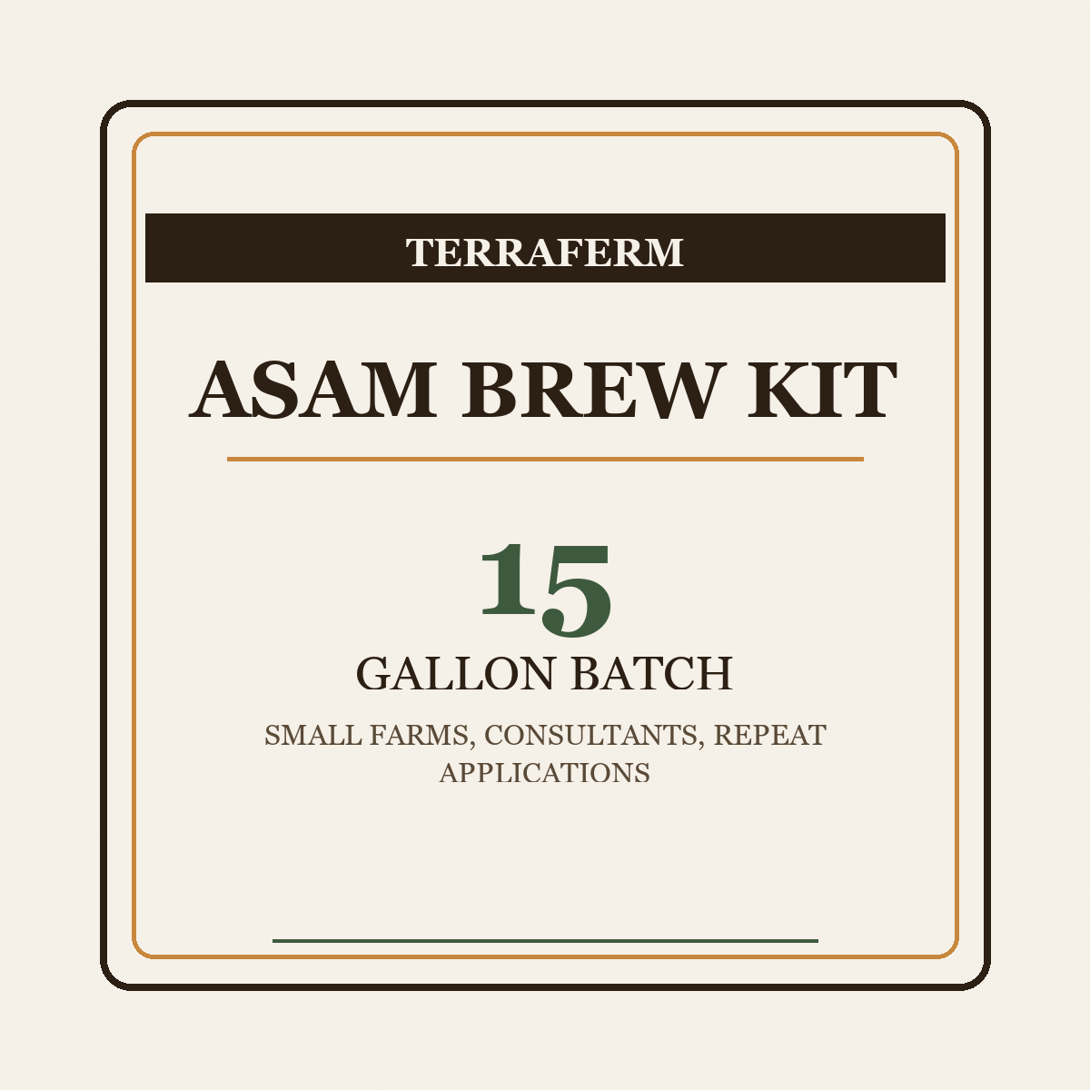 ASAM Brew Kit - 15 Gallon Batch