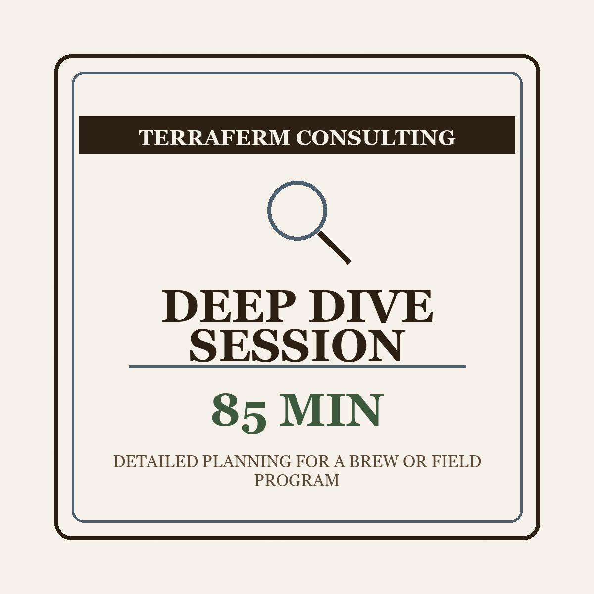 85-Minute Deep Dive Session